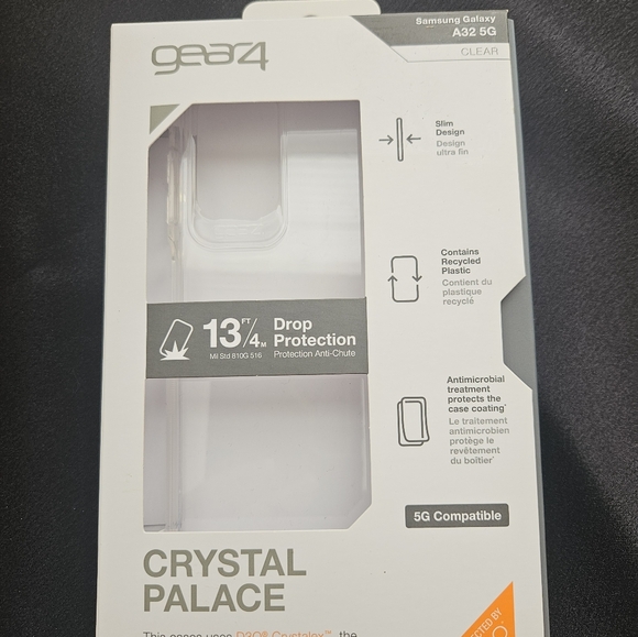 New ZAGG Gear4 Crystal Palace Case for Samsung Galaxy A32 5G - Clear - Picture 1 of 4